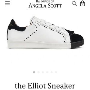 Angela Scott Elliot Sneaker,worn once,Size 40,very comfortable,inc. Black laces